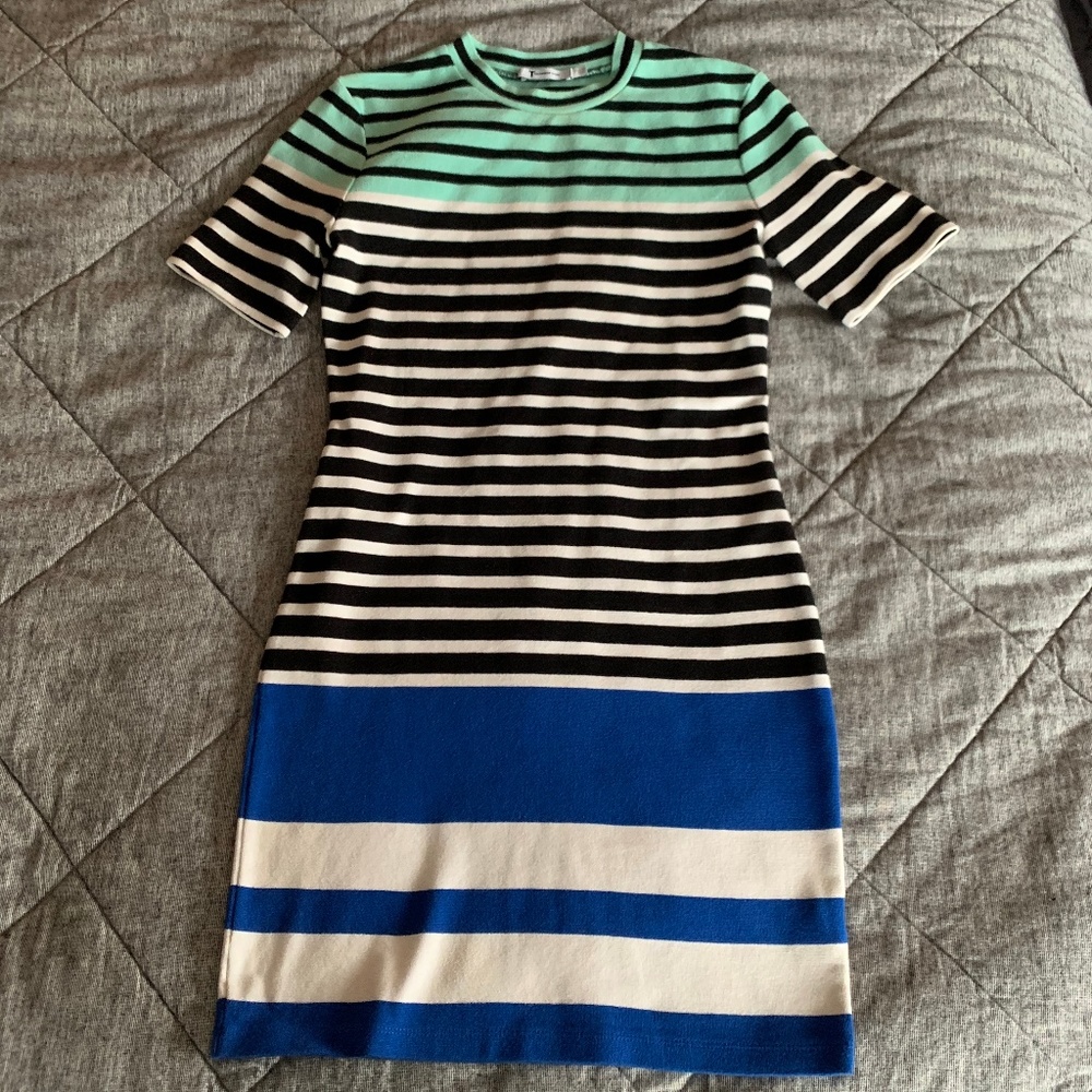 T by Alexander Wang Striped Bodycon Dress